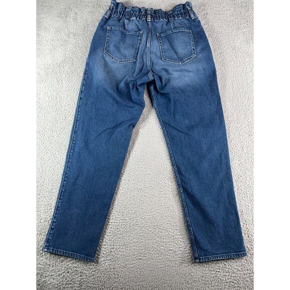 Hollister Jeans Womens 13R (31 x 27) Blue Denim Paperbag Ultra High Rise Mom - Picture 12 of 13